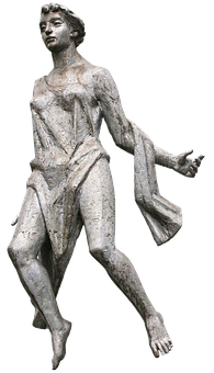 Ancient Female Statue Motion PNG