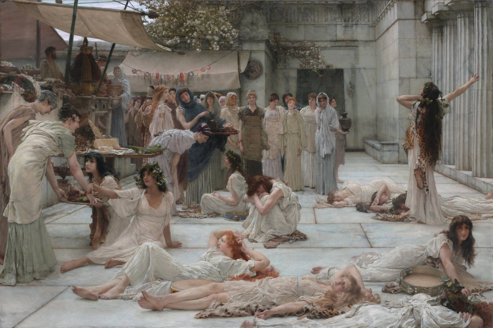 Ancient_ Greek_ Festival_ Scene Wallpaper