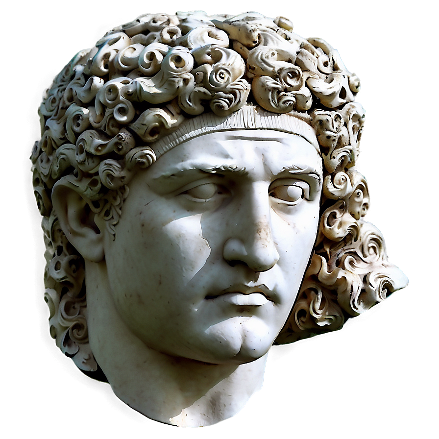 Ancient Greek Head Sculpture Png 5 PNG