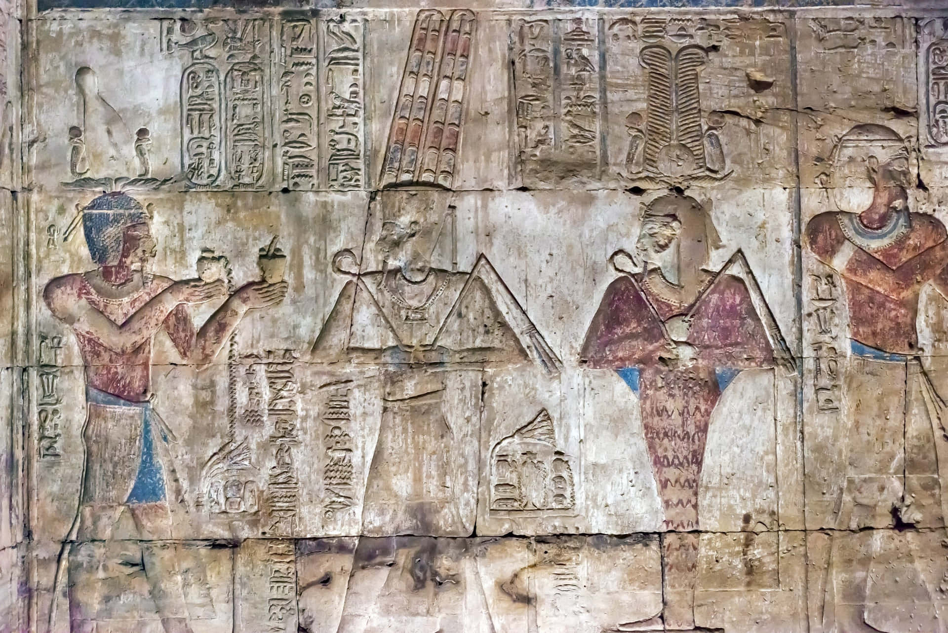 Ancient Hieroglyphics In Luxor Egypt Picture