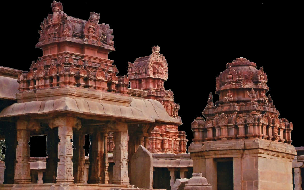 Ancient Hindu Temple Architecture PNG