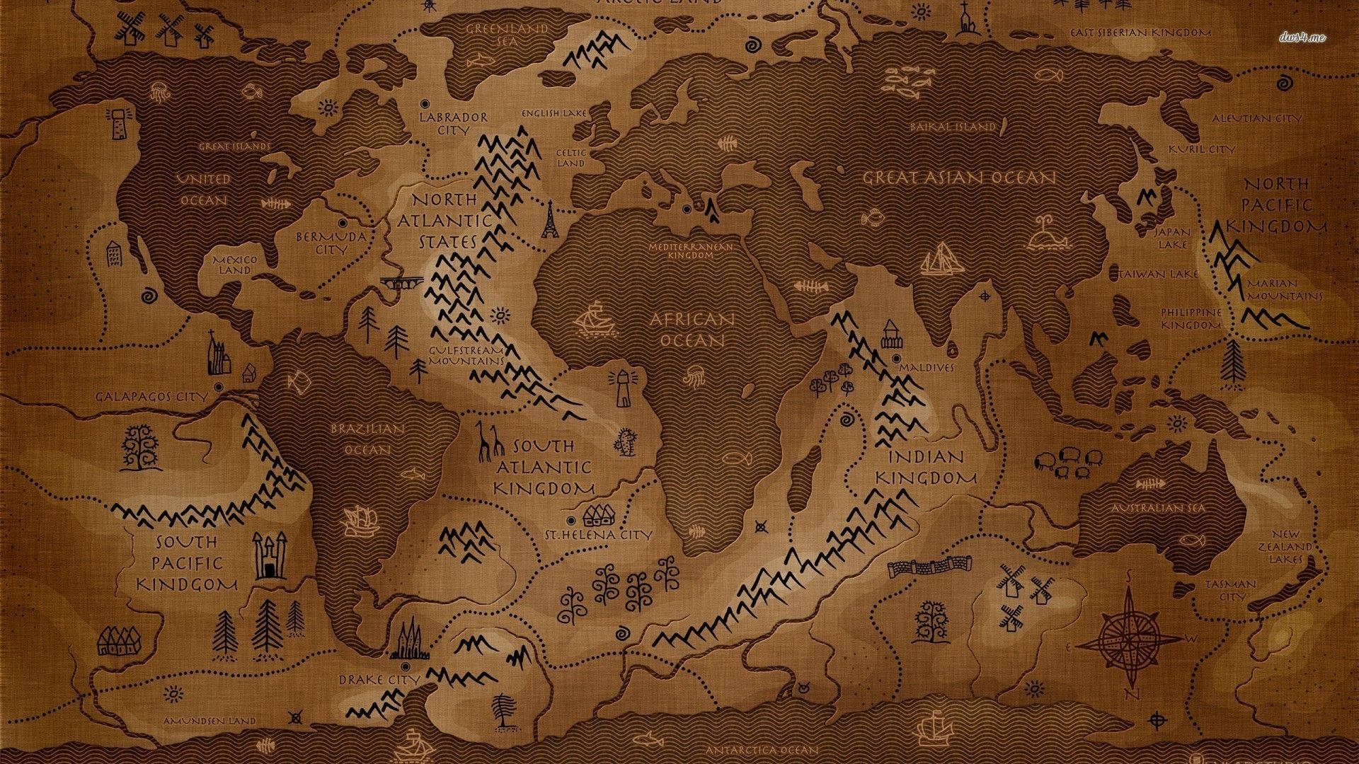 Ancient Kingdoms World Map