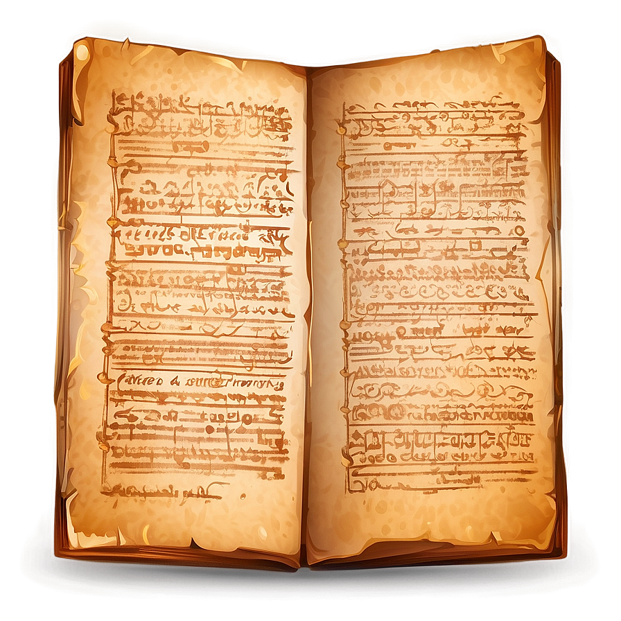 Ancient Manuscript Vector Art Png Req PNG