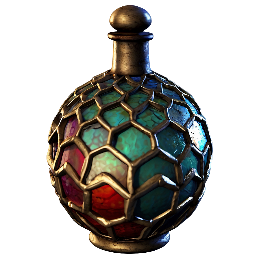 Ancient Potion Bottle Png 06132024 PNG