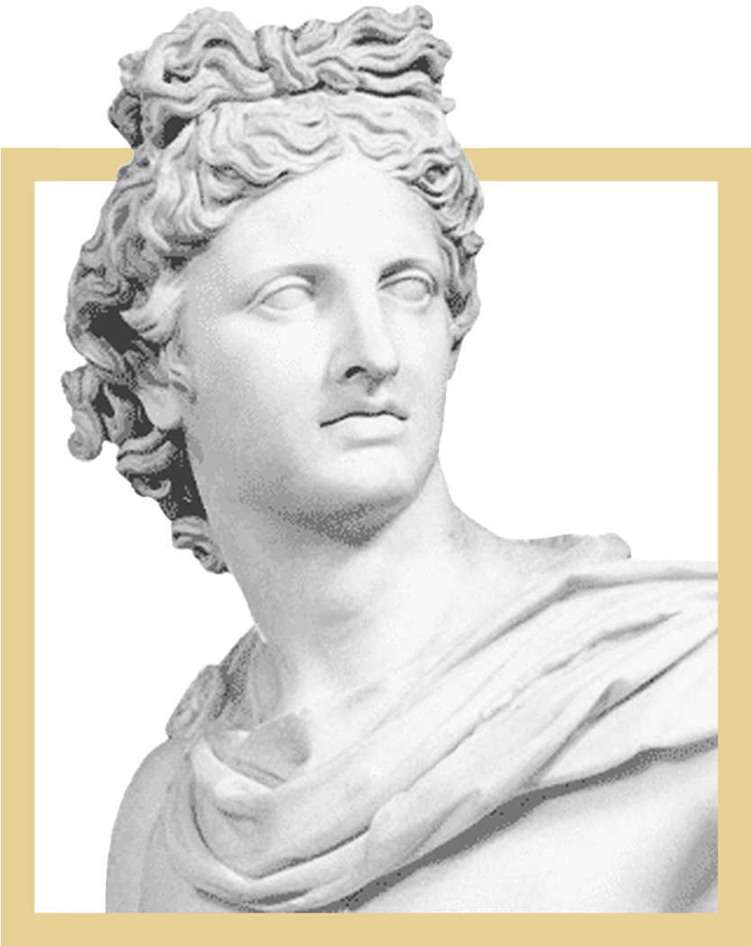 Ancient Roman Bust Sculpture PNG