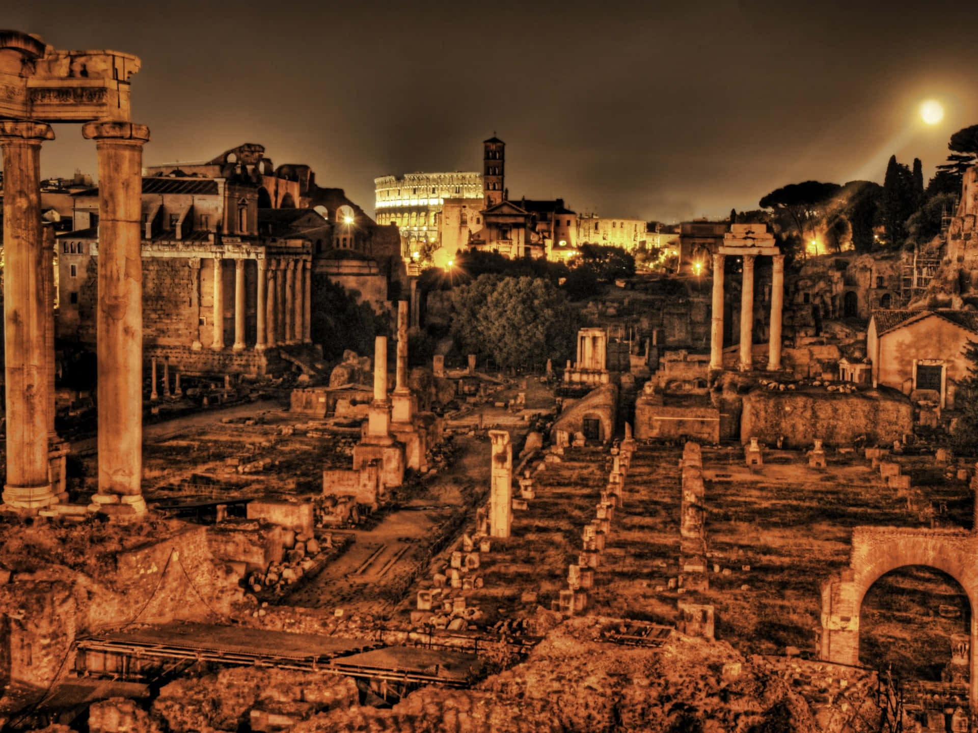 Ancient Roman Forum Desktop Wallpaper