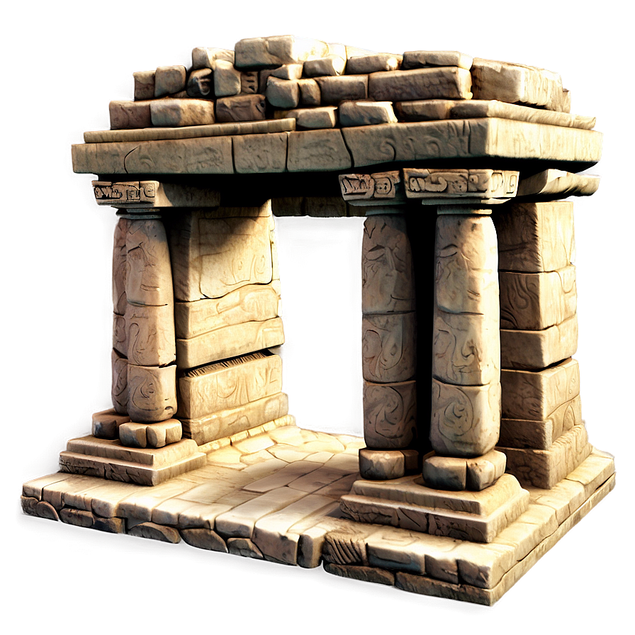 Ancient Ruins Altar Png 06242024 PNG