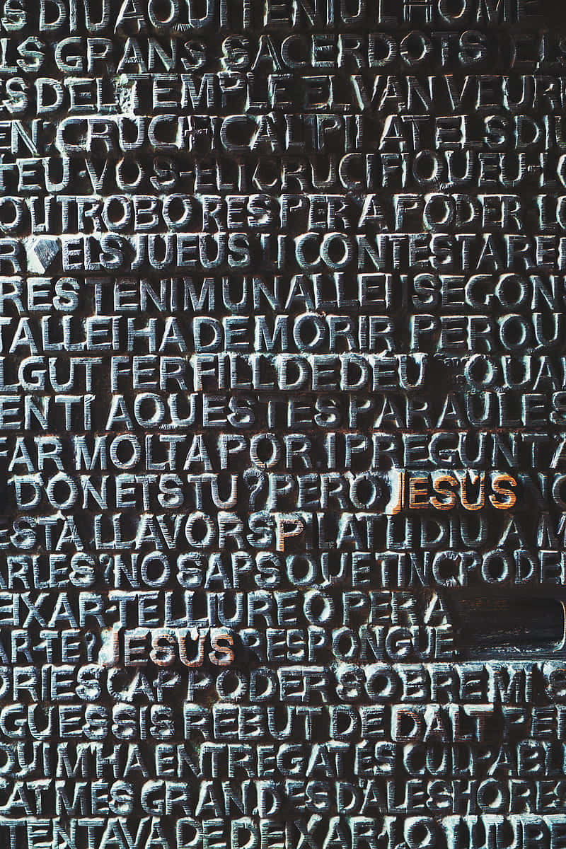 Ancient Scripture Relief Wallpaper