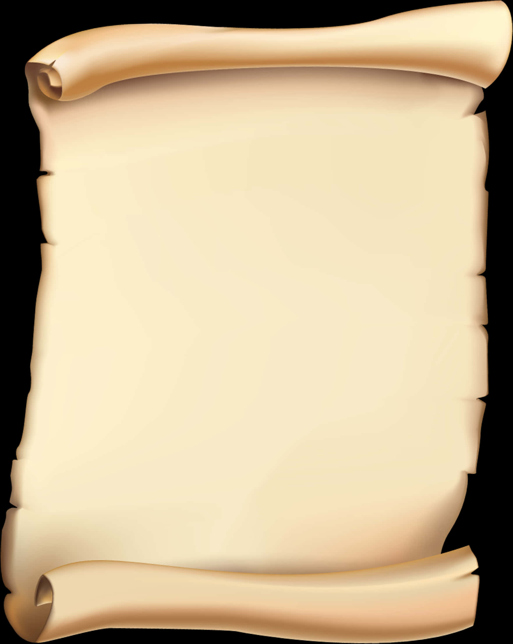 Ancient Scroll Blank Parchment PNG