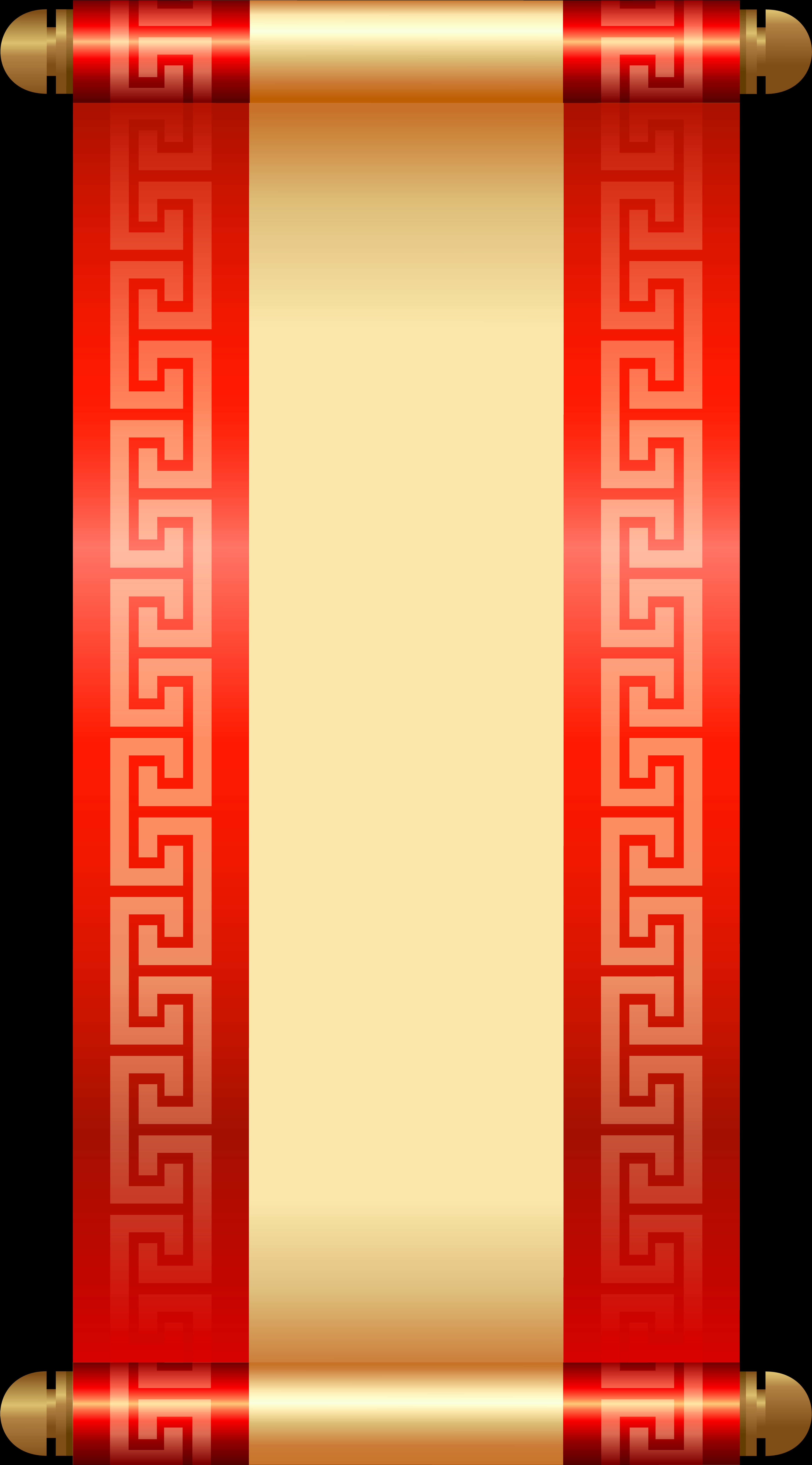 Ancient Scroll Design PNG