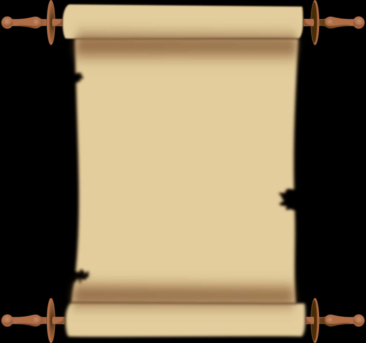Ancient Scroll Graphic PNG