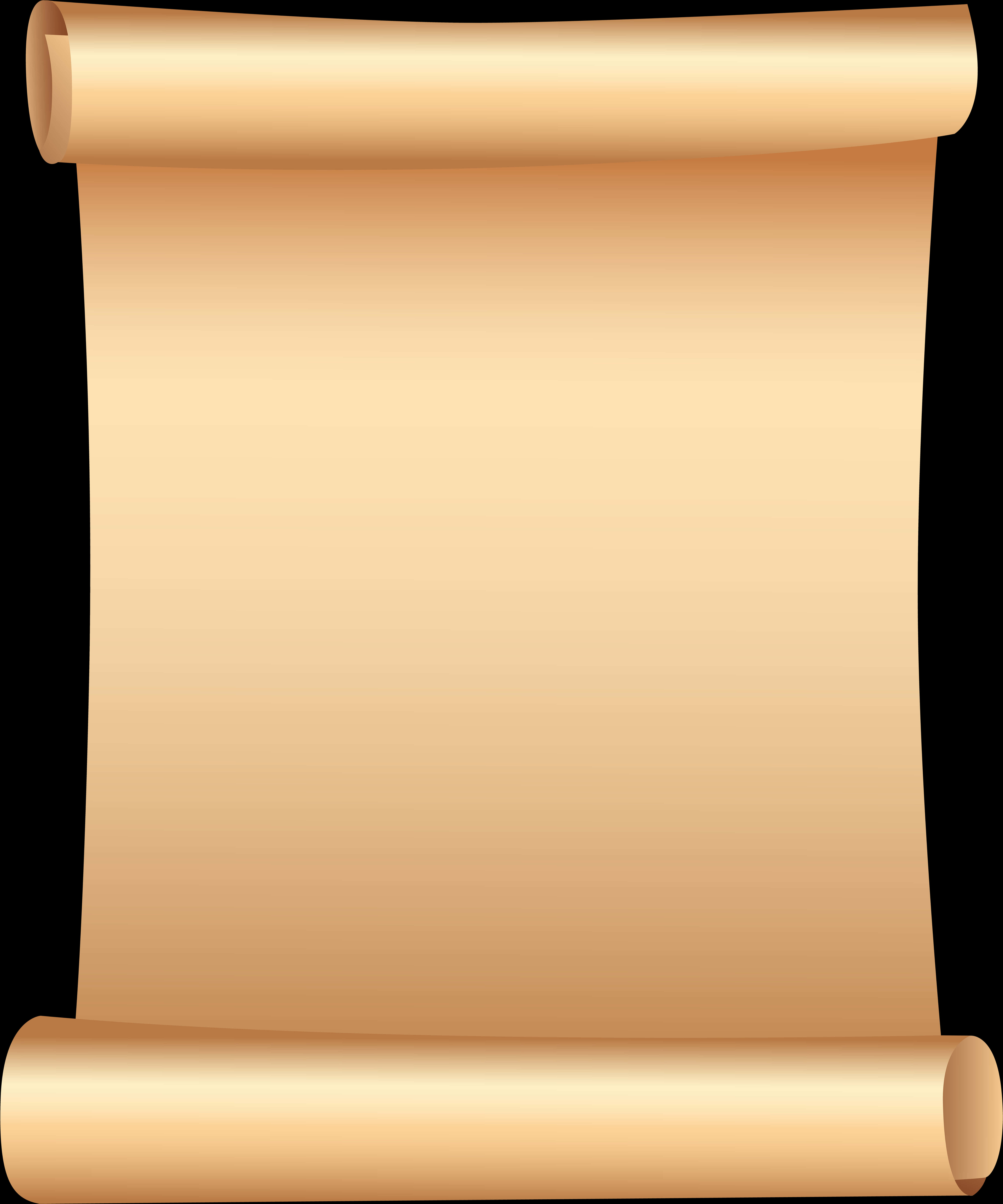 Ancient Scroll Graphic PNG