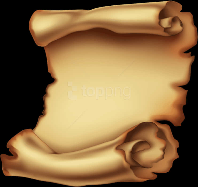 Ancient Scroll Illustration PNG