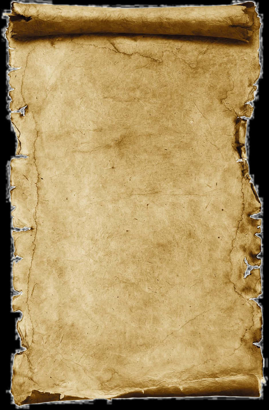 Ancient Scroll Paper Texture PNG