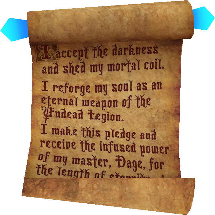 Ancient Scroll Pledge Darkness Power PNG