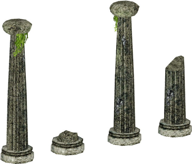 Ancient Stone Pillars Variations PNG