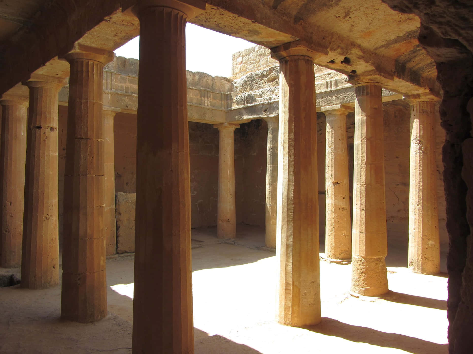 Ancient_ Tombs_ Columns_ Shadows.jpg Wallpaper