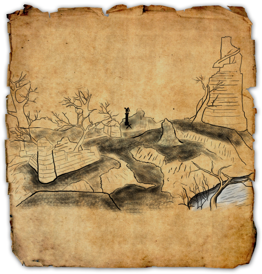 Ancient Treasure Map Illustration PNG
