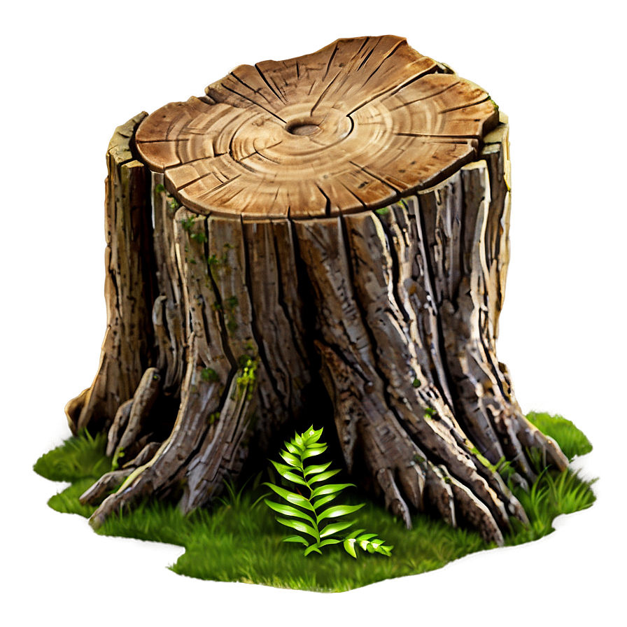 Ancient Tree Stump Png 06132024 PNG