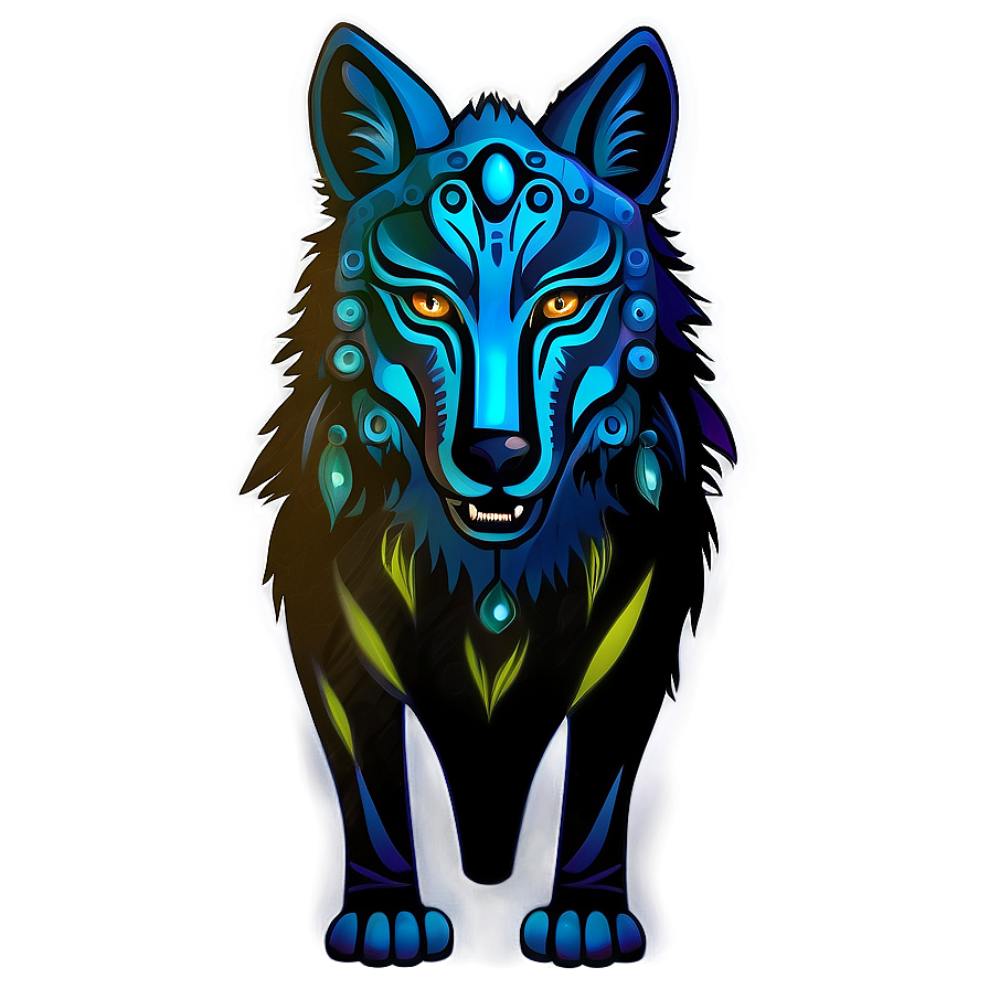 Ancient Wolf Spirit Totem Png Hrq74 PNG