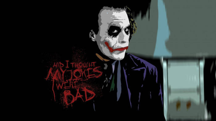 "And I Thought My Jokes Were Bad" Sad Joker Wallpaper