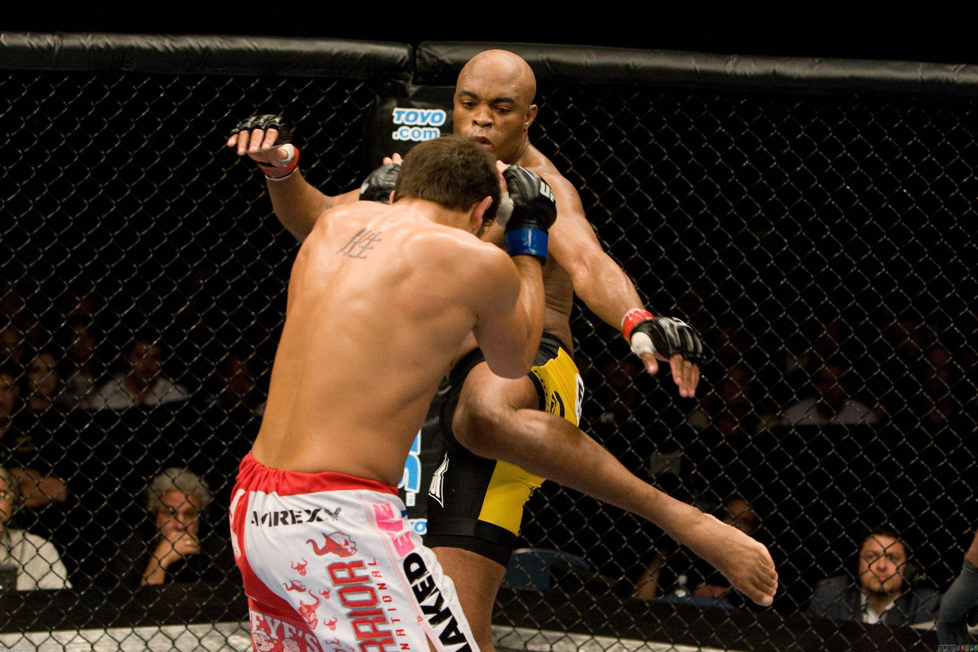Anderson Silva About To Kick Opponent Wallpaper