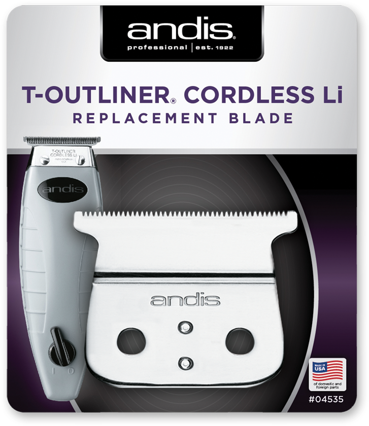 Andis T Outliner Cordless Replacement Blade PNG