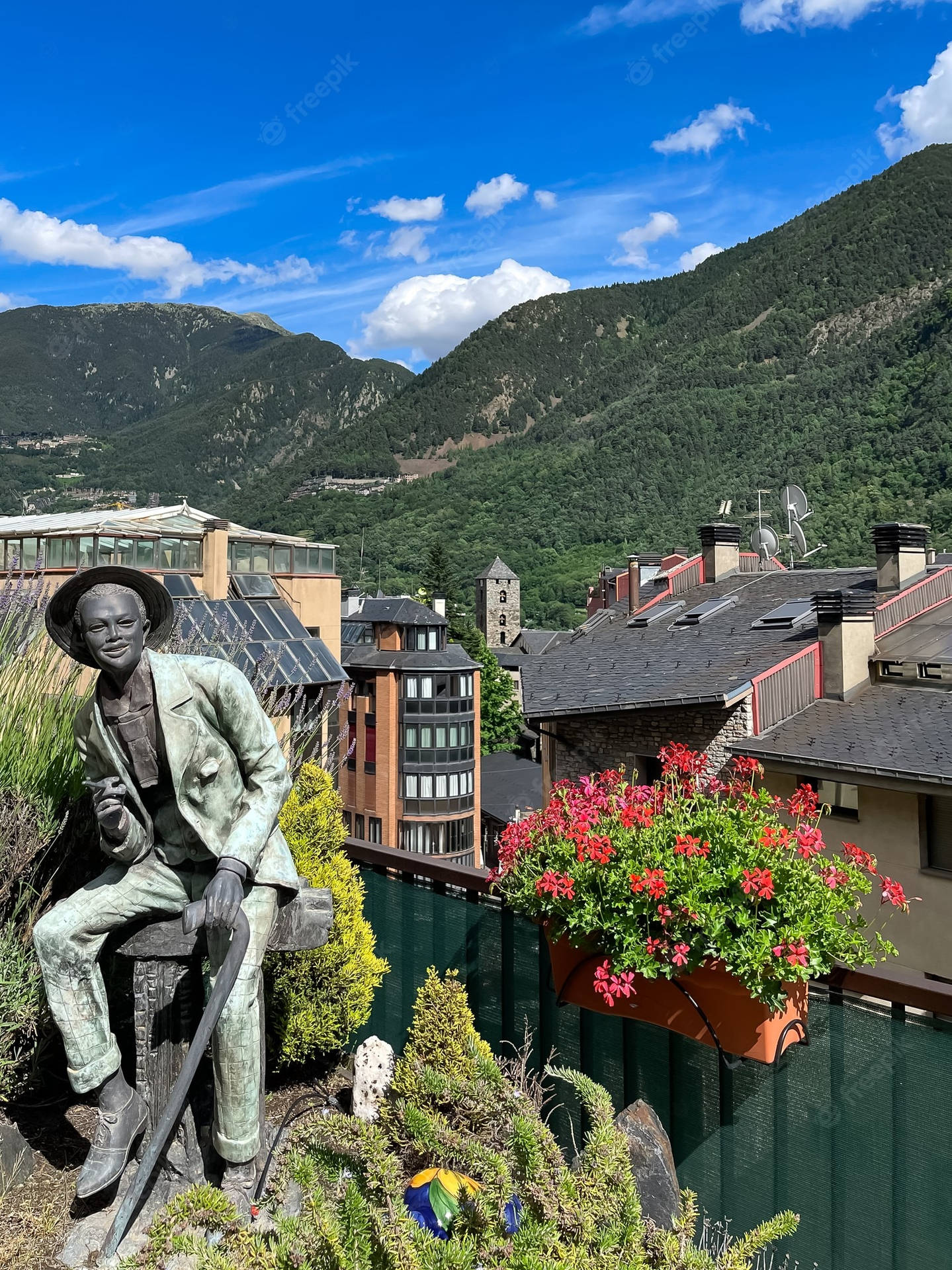 Andorra Man Statue Wallpaper