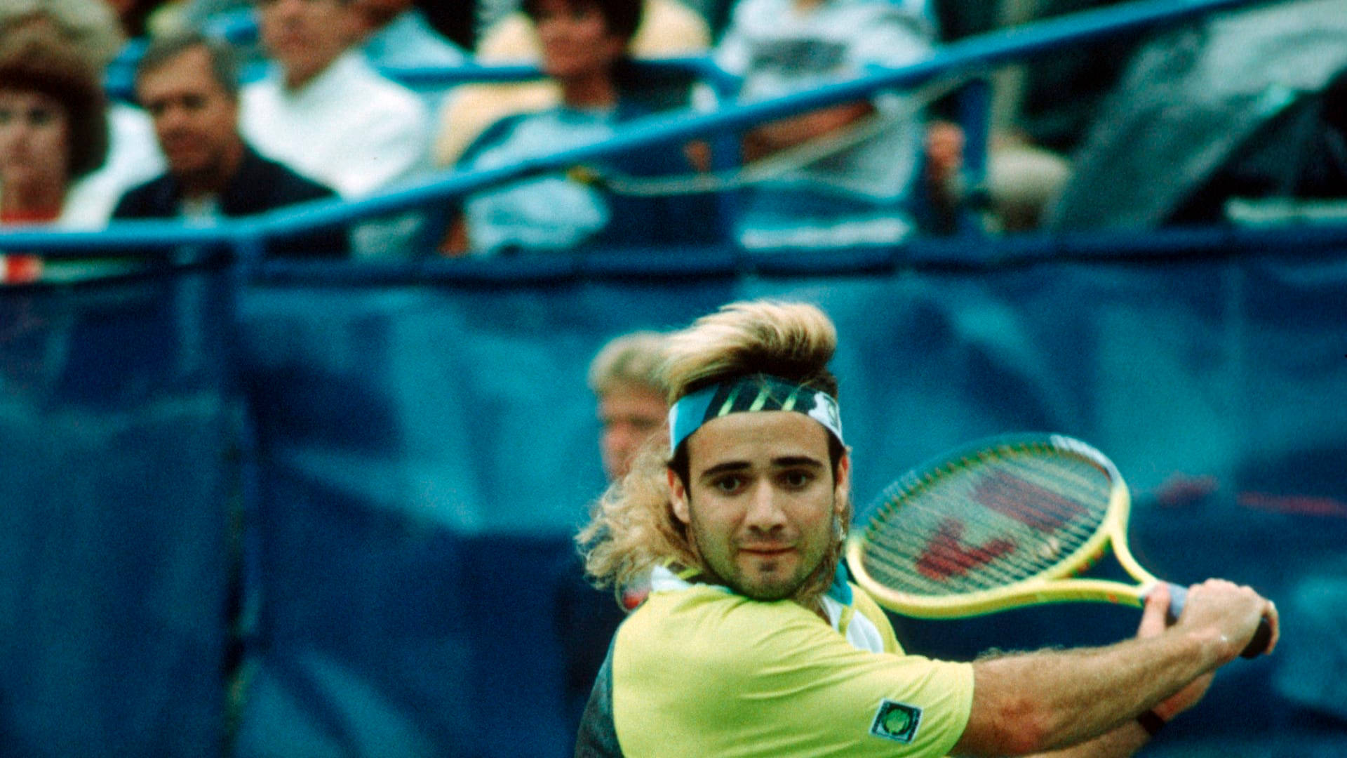 Andre Agassi Looking Down Wallpaper