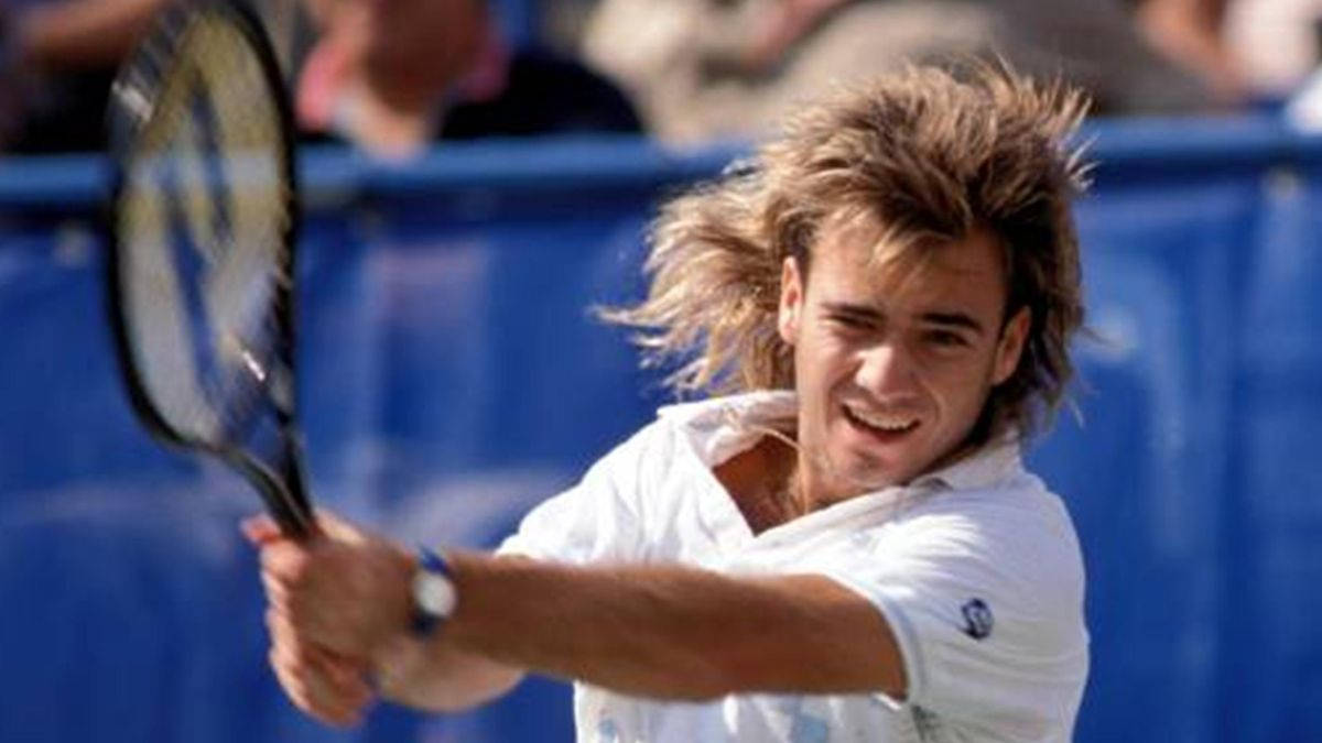 Andre Agassi Mullet Hairstyle Wallpaper