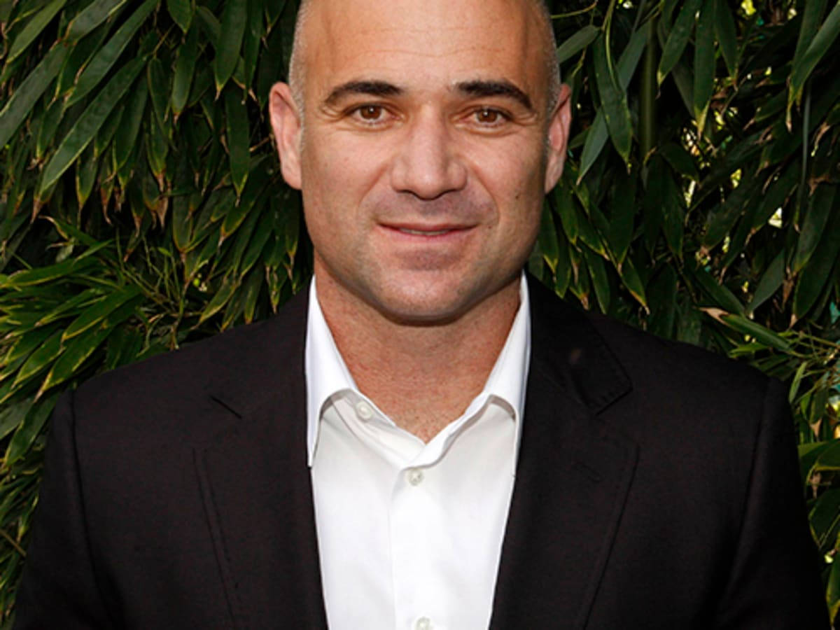 Andre Agassi Smiling In Suit Wallpaper