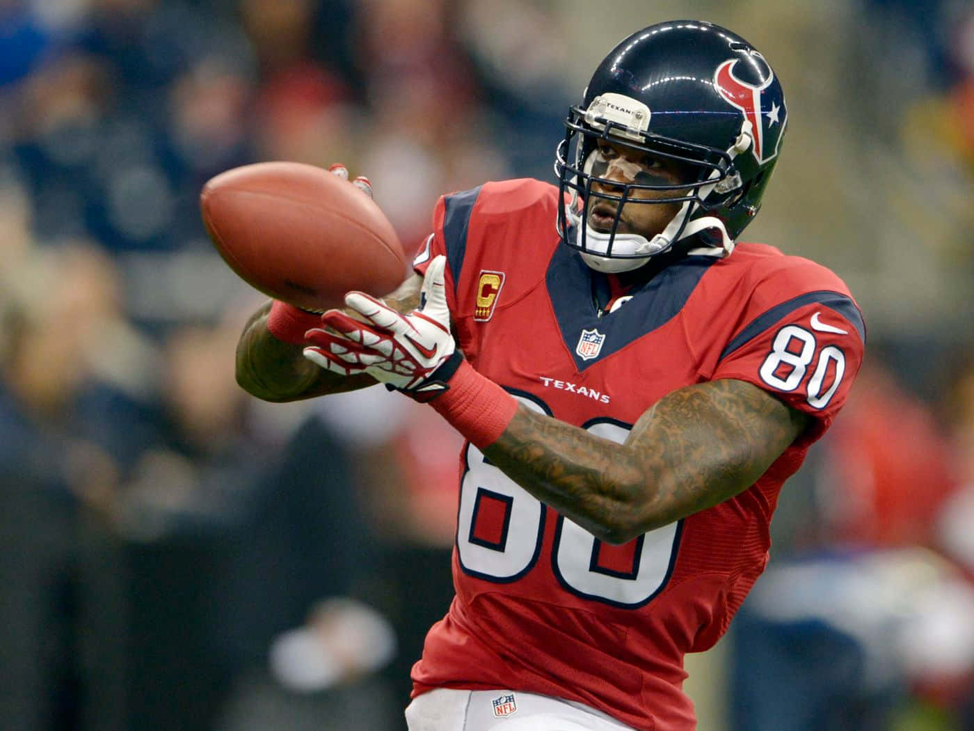 Andre Johnson Catching Football Wallpaper