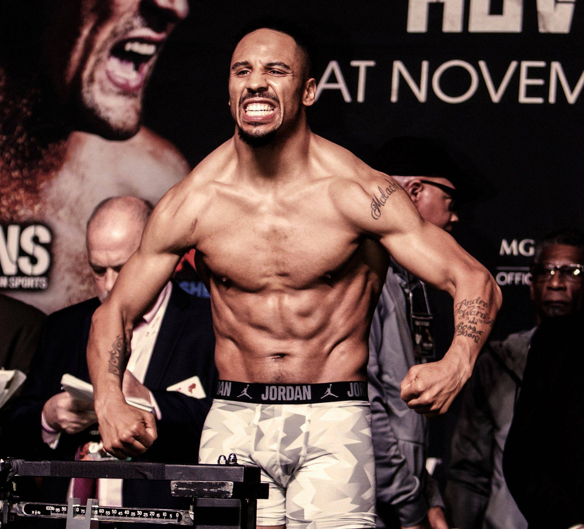 Andre Ward During A Weigh-in Wallpaper