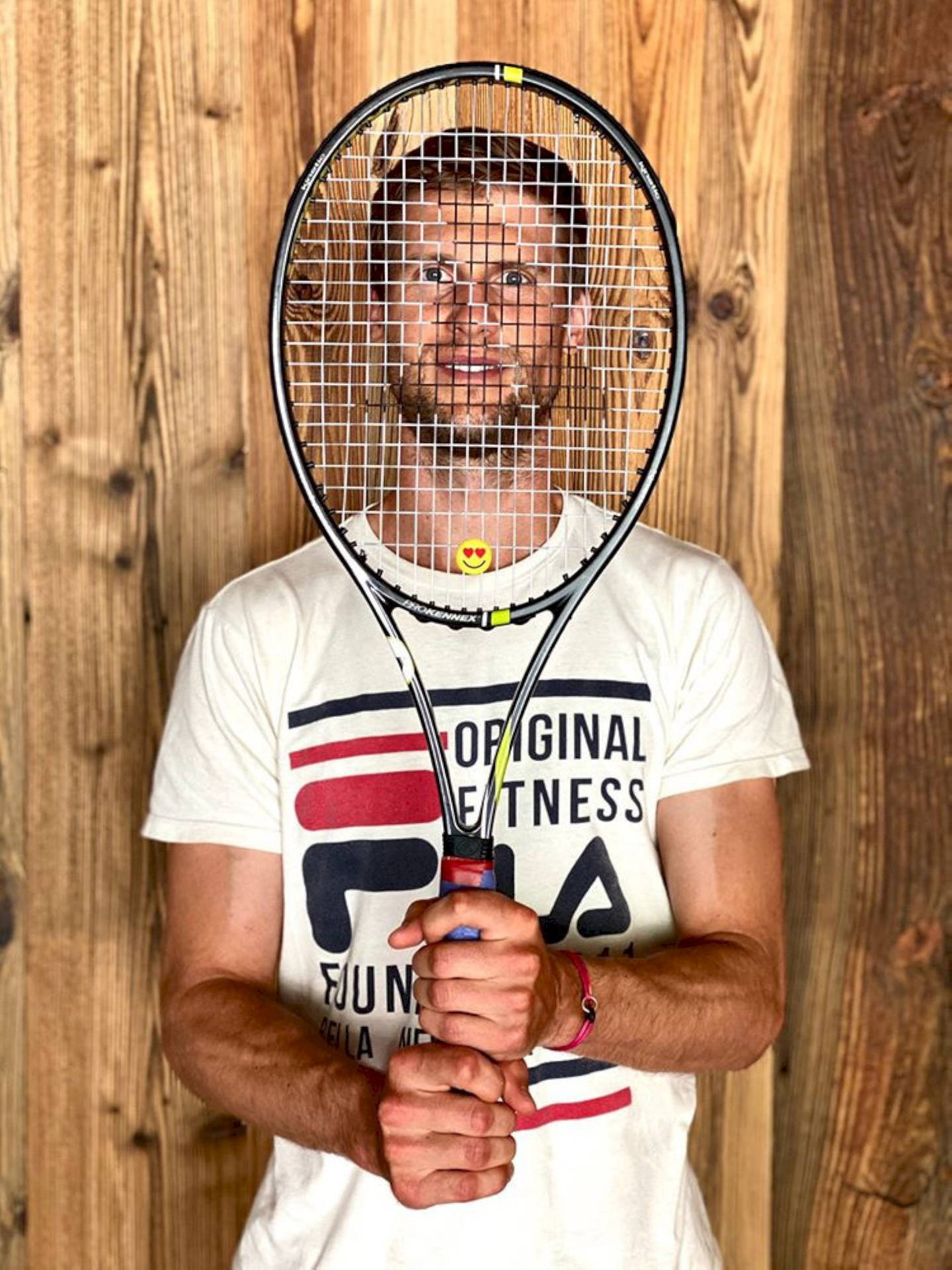 Andreas Seppi rackets ansigt over Wallpaper