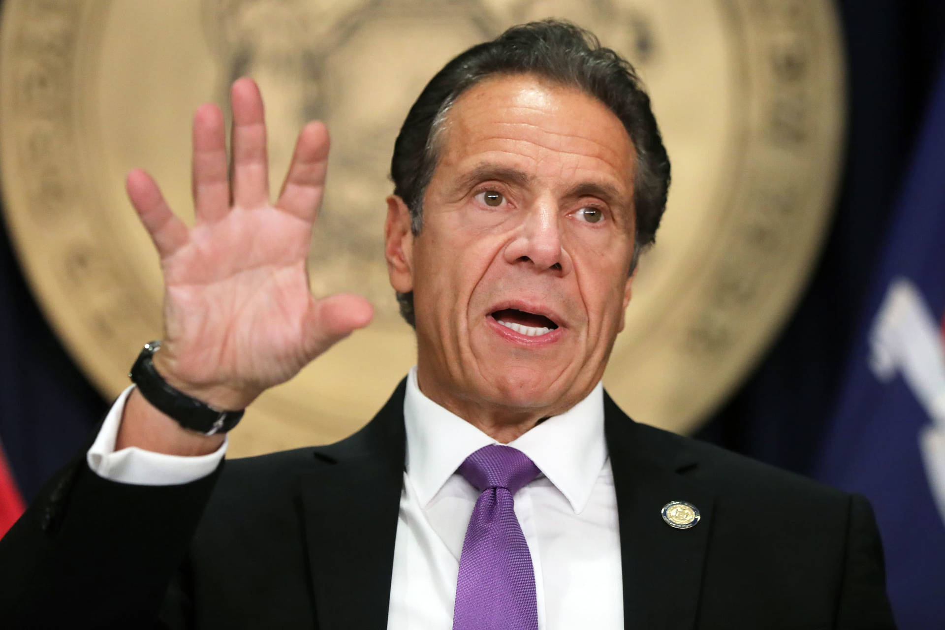 Andrew Cuomo And His Right Hand Wallpaper