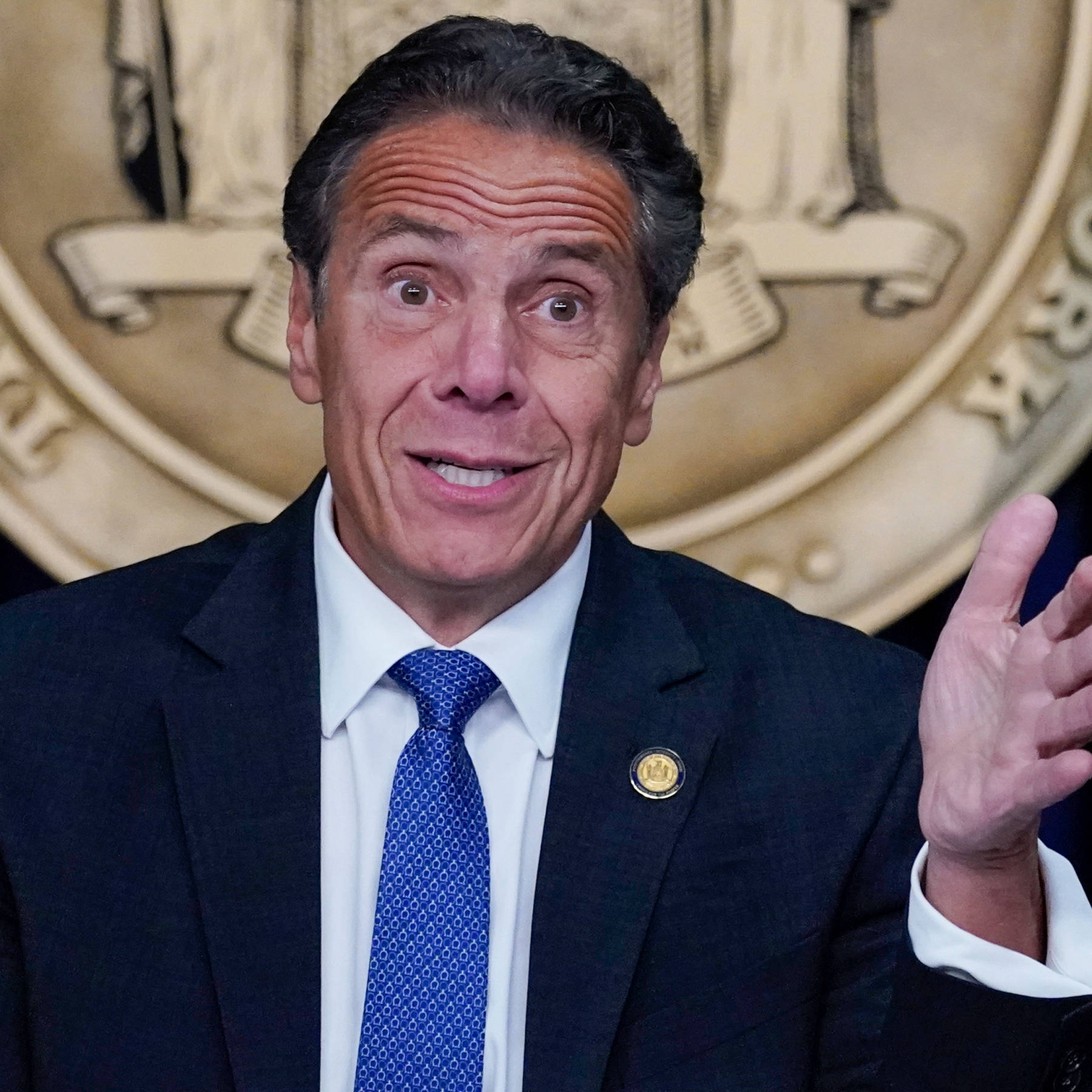 Andrew Cuomo's Forehead Wrinkles Wallpaper