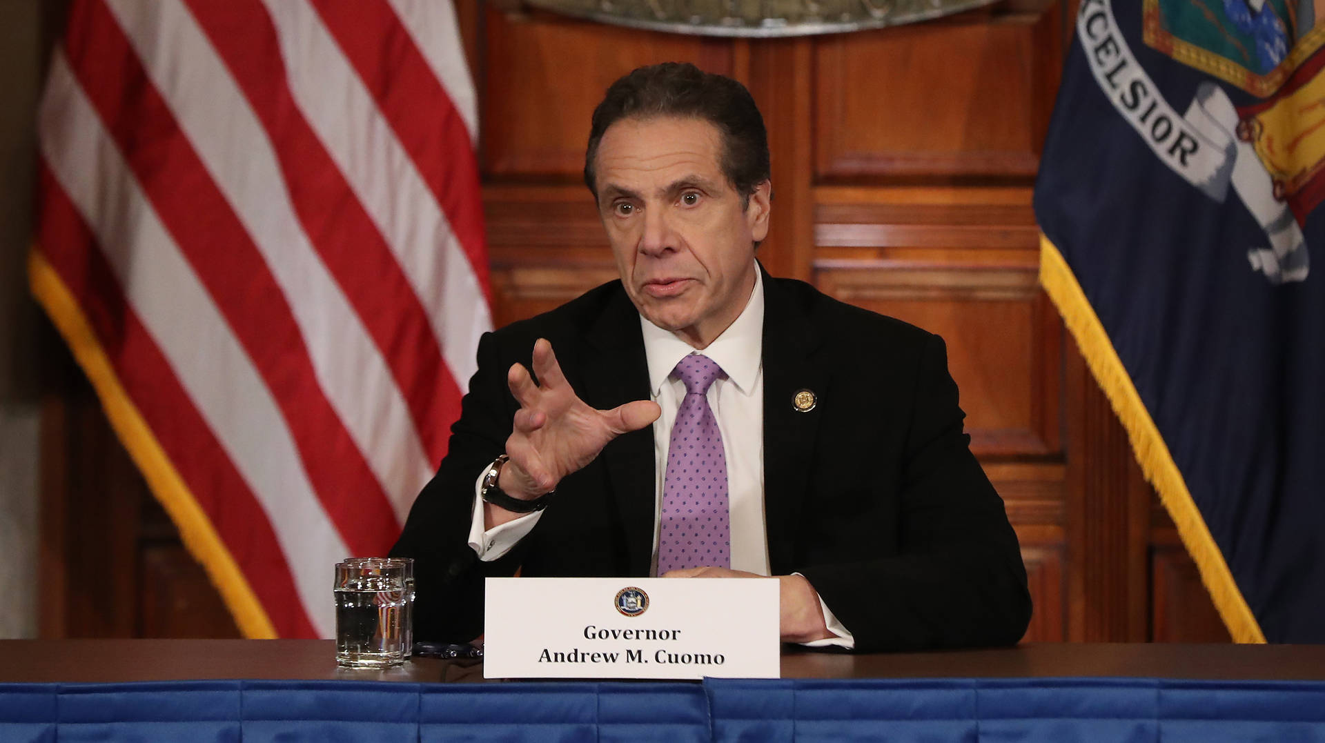 Andrew Cuomo Talking While Sitting Wallpaper