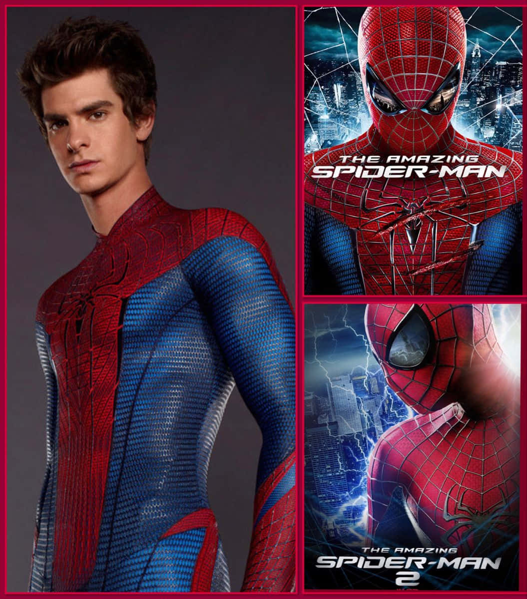 Andrewgarfield Som Den Ikoniska Spider Man. Wallpaper