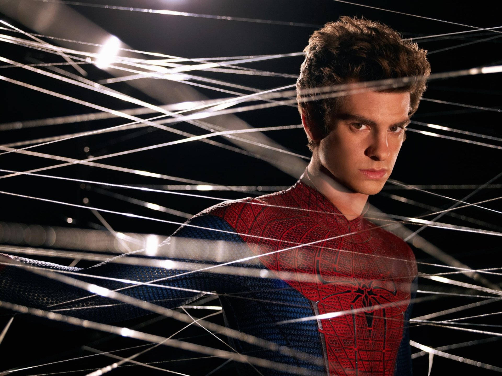 Andrew Garfield With Spider Web