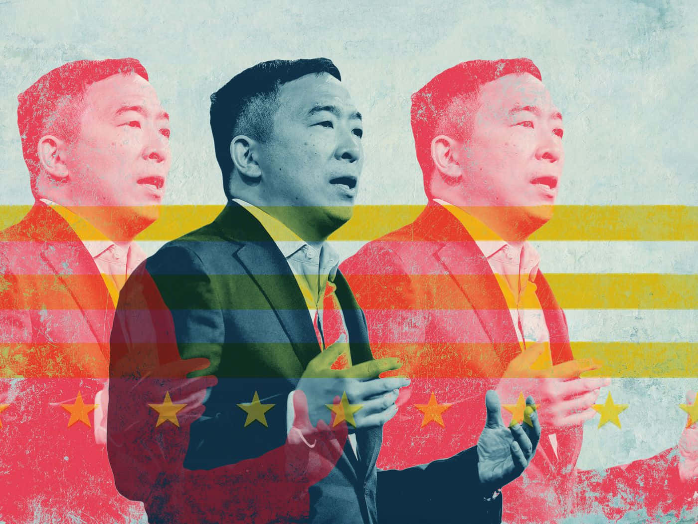 Andrew Yang Asian-american Democrat Wallpaper