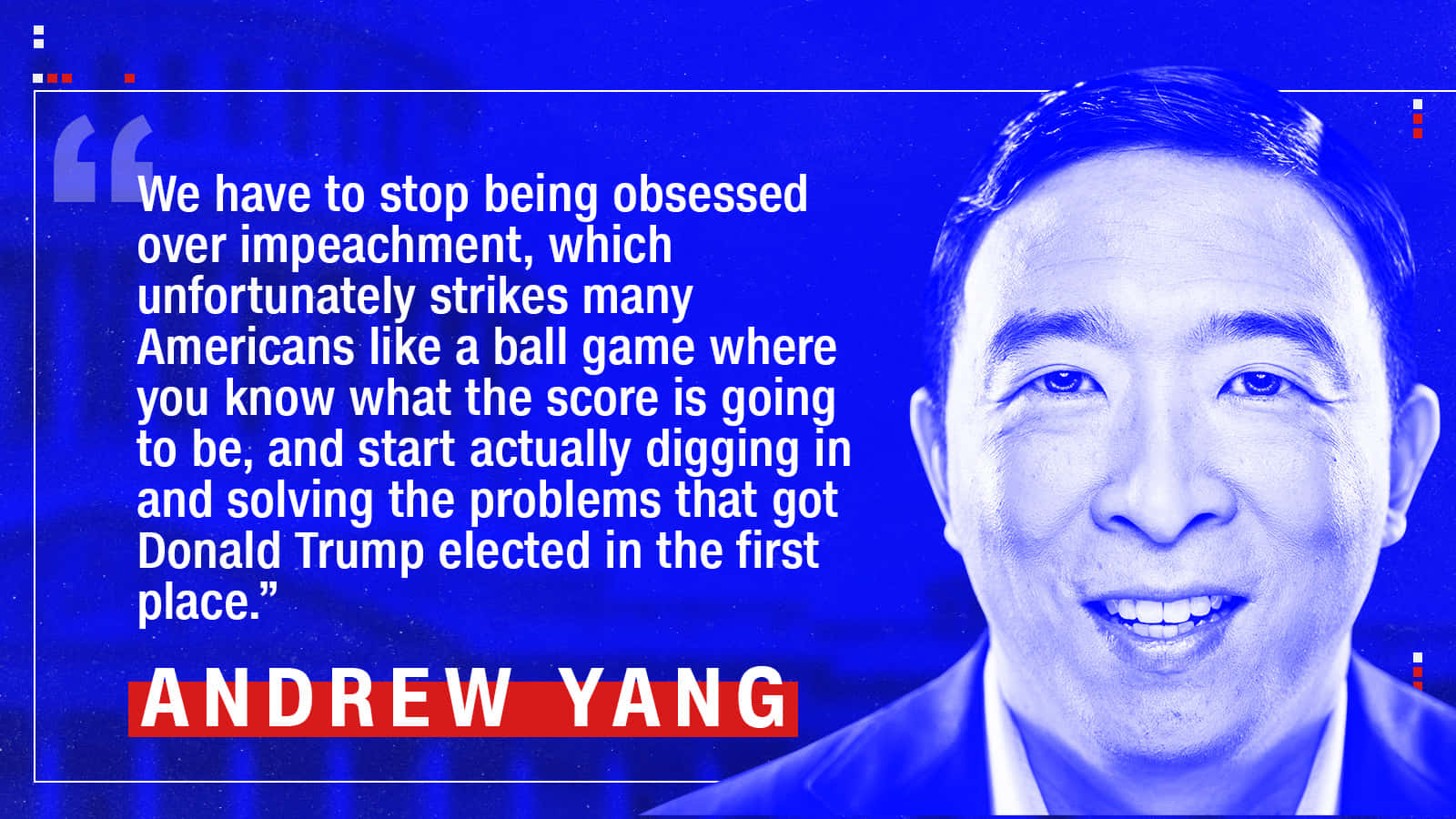 Andrew Yang Quote On Tv Wallpaper