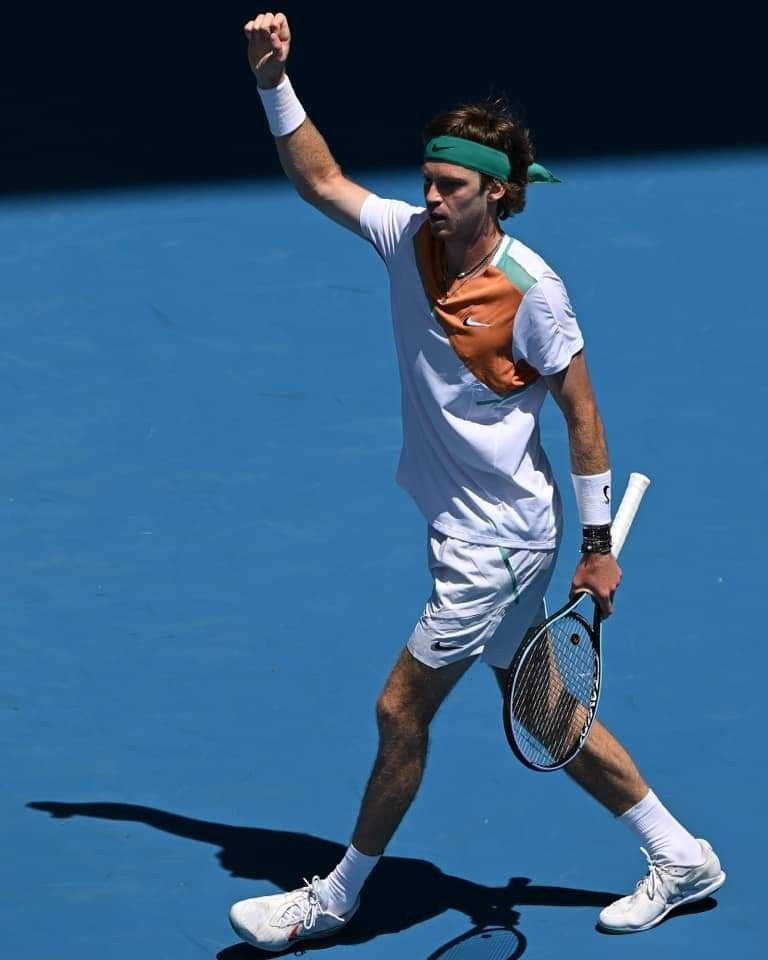 Andrey Rublev With Raised Hand Wallpaper
