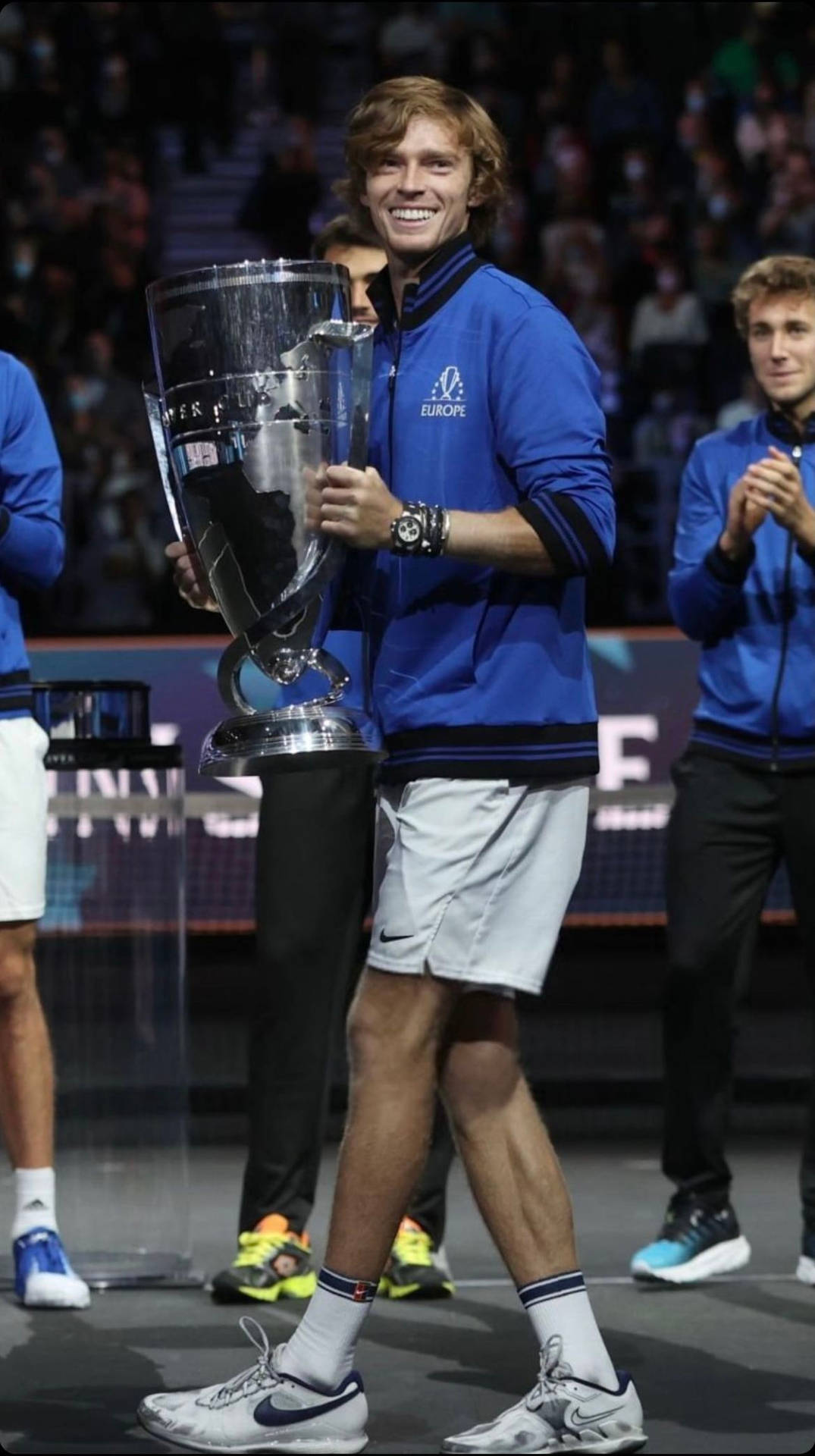 Andrey Rublev With Trophy Wallpaper