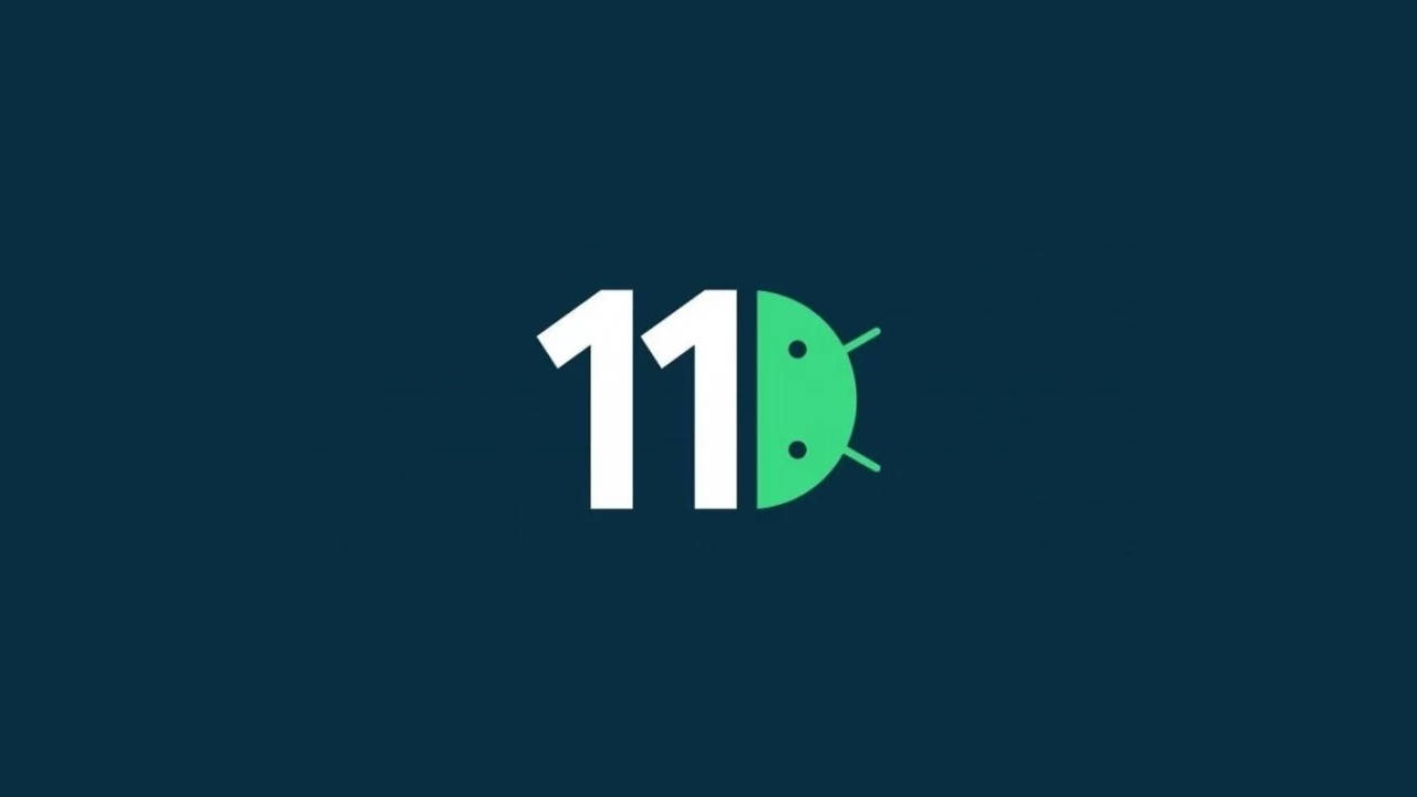 Android 11 Forenklet Logo Wallpaper