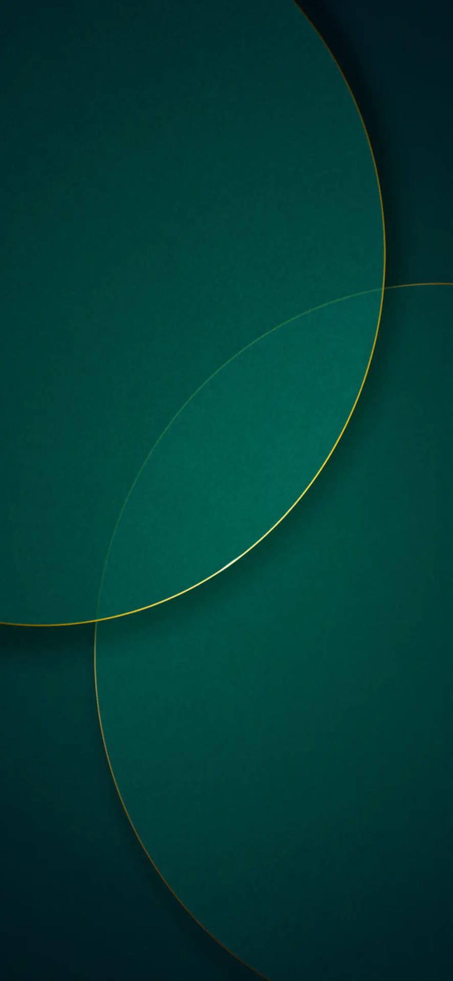 Android 11 Green Circles Wallpaper
