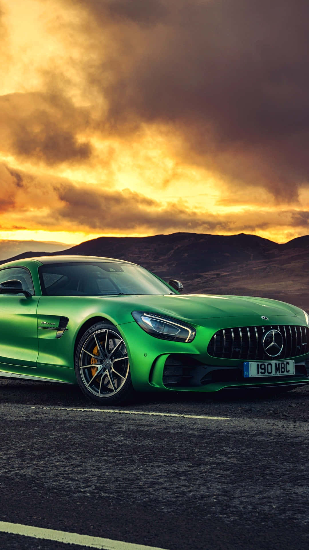 Yellow Android Emerald Green Amg Gt-r Background