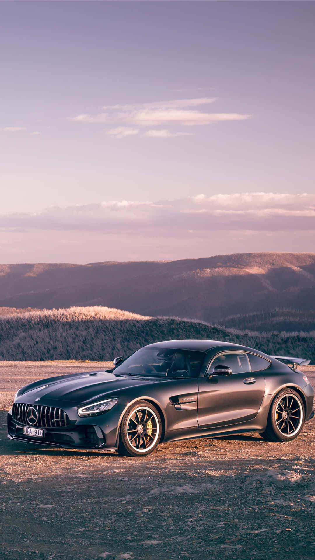 Aesthetic Black Android Amg Gt-r Background