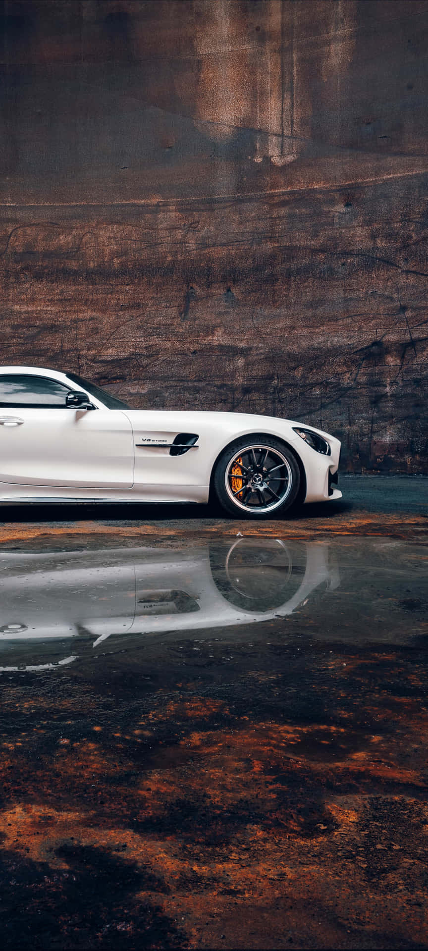 Hvid Race Android Amg Gt-r Baggrund