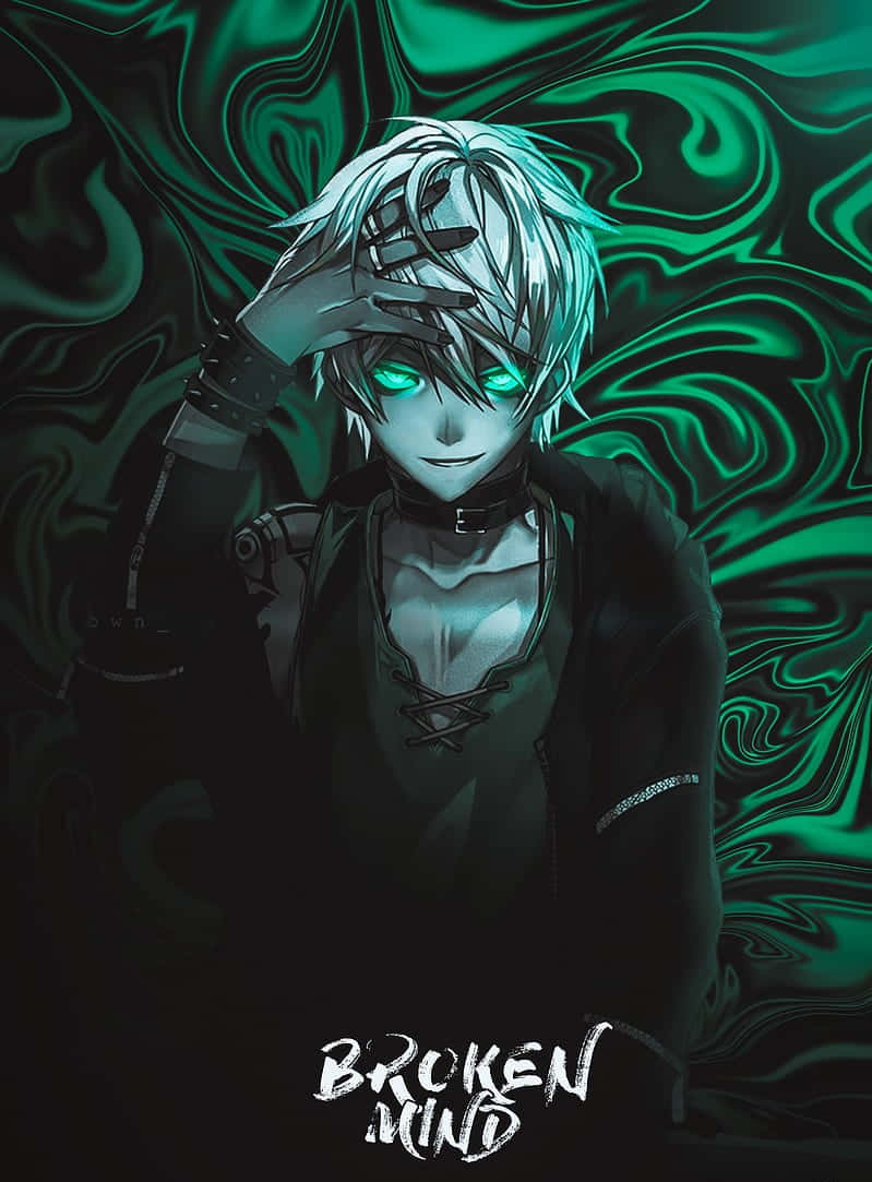 Android Anime Of A Green Eye Boy Wallpaper