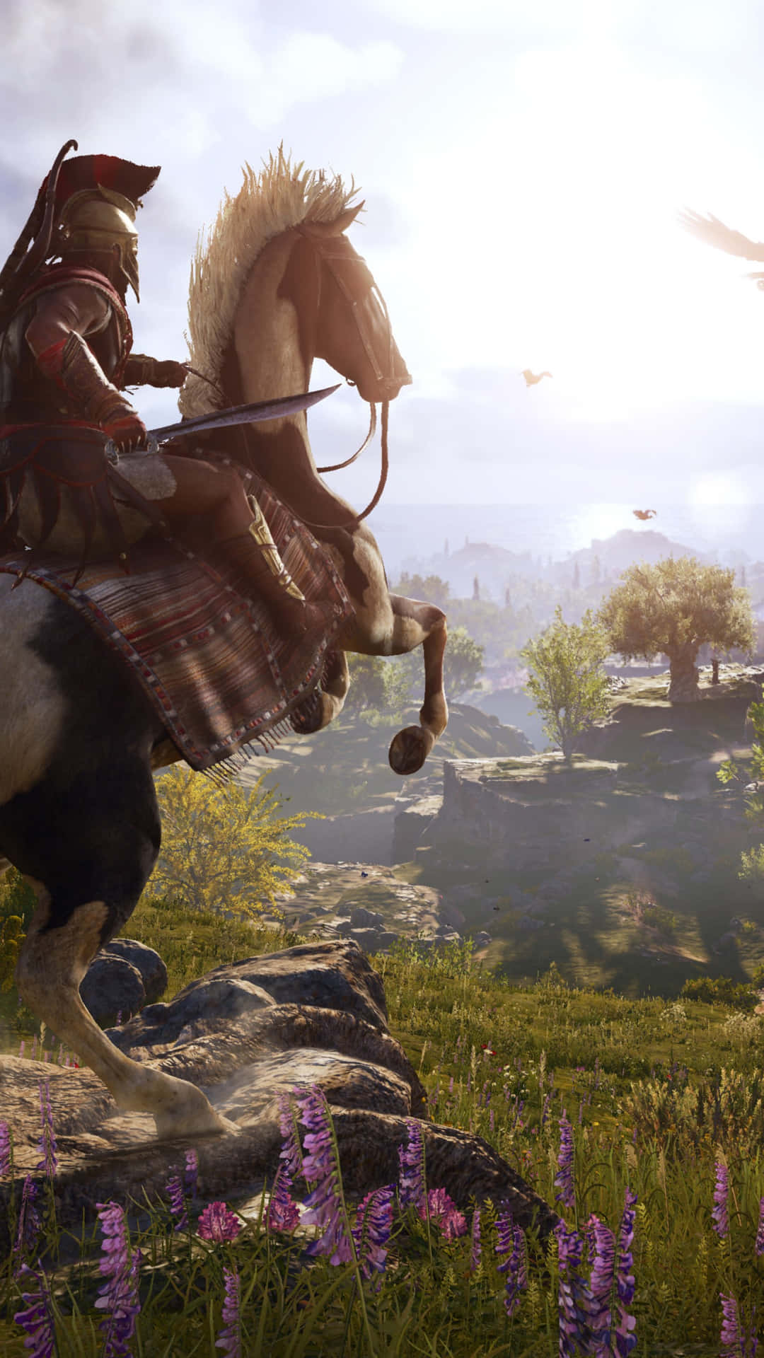 A Man Riding A Horse In A Game